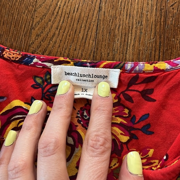 Beachlunchlounge Viscose Floral Print Dress - Picture 3 of 5